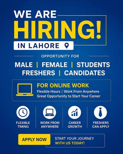 Part time Full time office work Home base job available