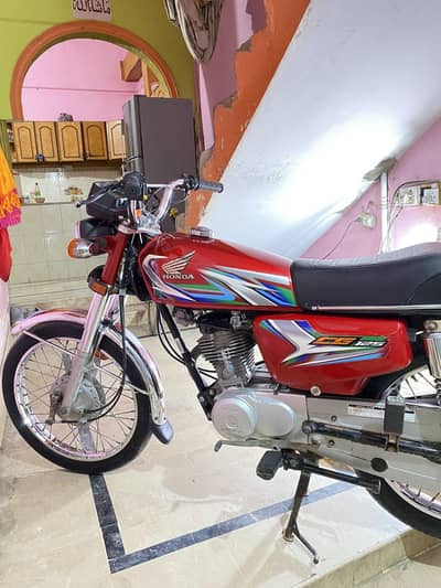 Cg 125 2023 Red Karachi Number