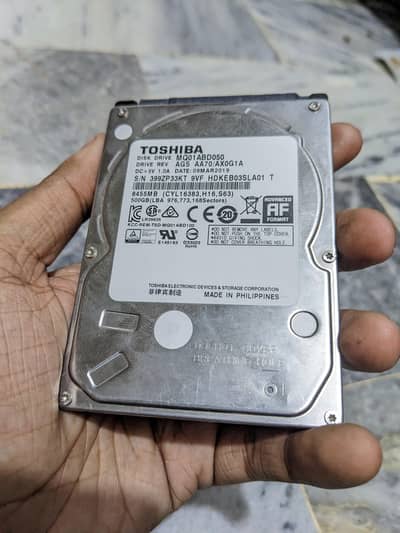 500 and 320GB HDD Laptop