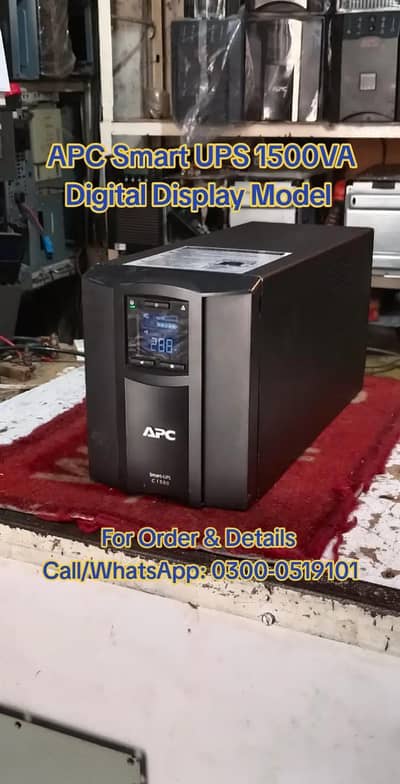 APC Smart UPS 1500VA Digital Display Model Fresh Condition available