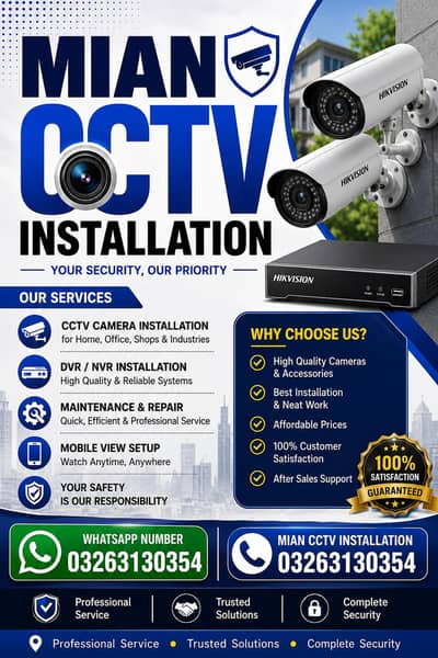 Professional CCTV Camera Installation Services