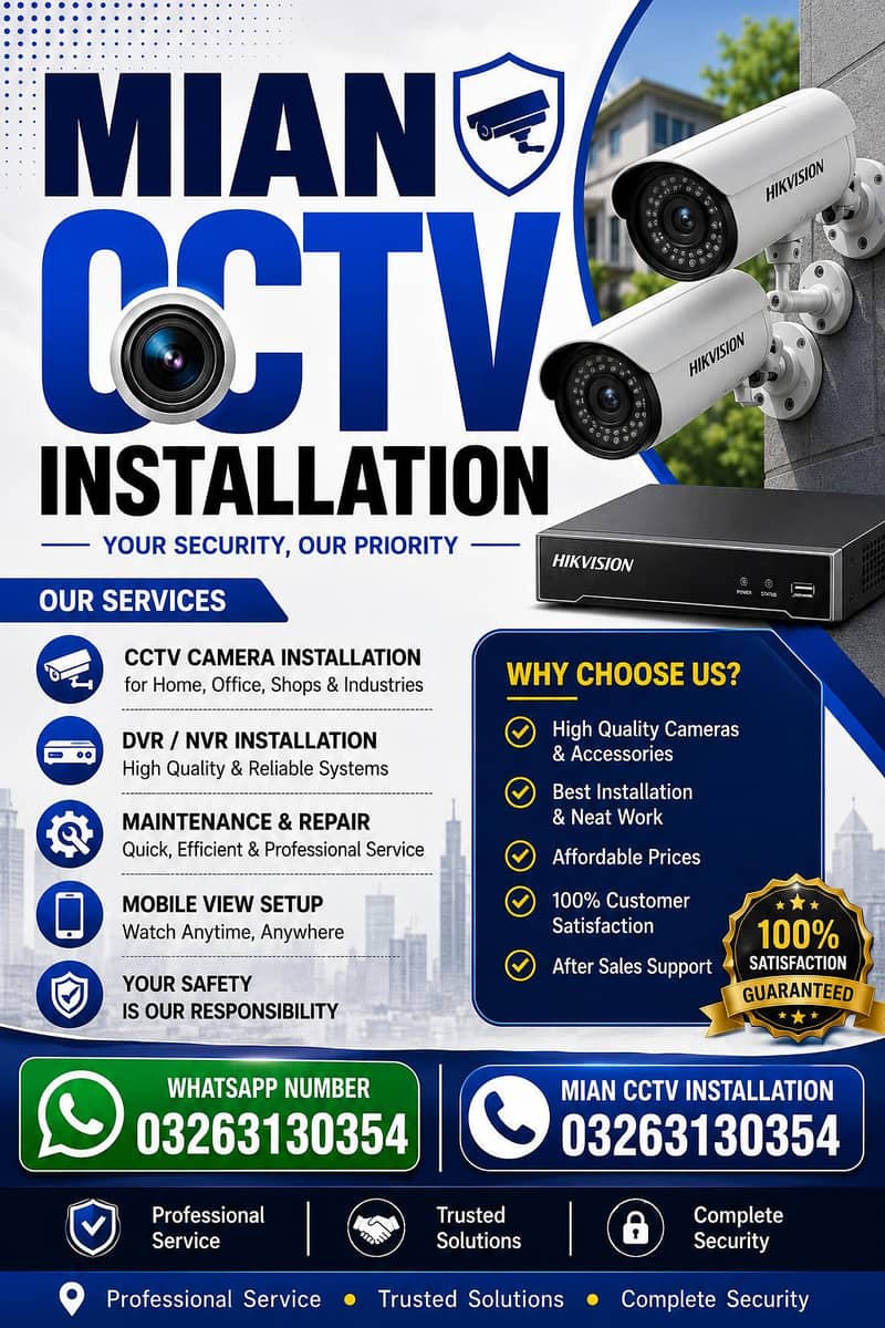 Professional CCTV Camera Installation Services 0