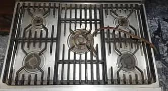 5 burner stove with oven.