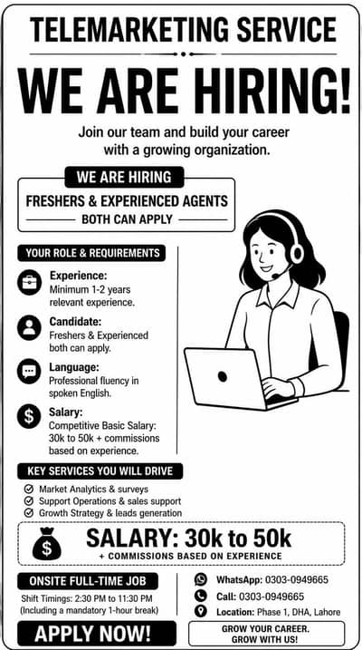 we are hiring sales agent for uk campaign