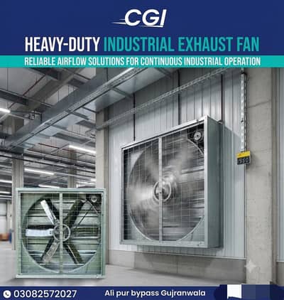 CGI Exhaust Fans All Sizes 24" to 54" - Single/Three Phase (New)