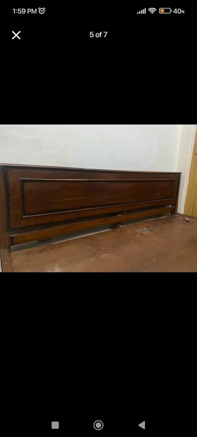 Wooden Bed urgent Sale