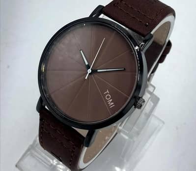 Tomi minimalist brown watch