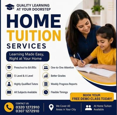Male home tutor with more than 3 years of experience