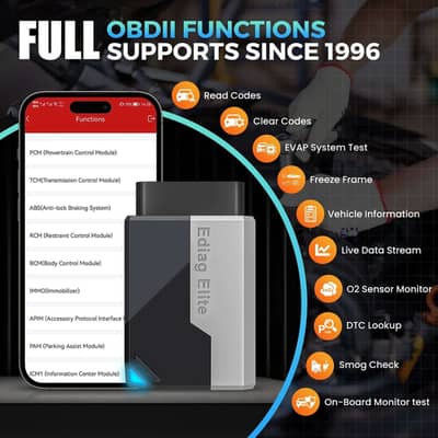 KINGBOLEN Ediag Elite OBD2 Bluetooth,Lifetime Update 03020062817