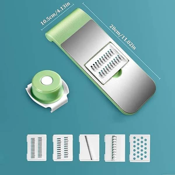 16 in 1 Multifunctional Vegetable Chopper Slicer, 16 in 1 / 10 in 1)_ Cutter & Shredder with Basket for Kitchen