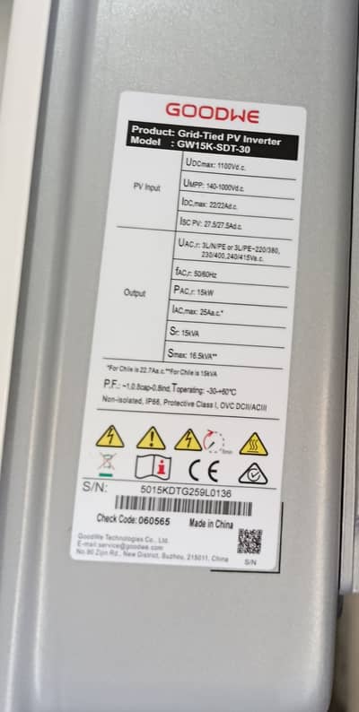 Brand new 15kw Goodwe Inverter