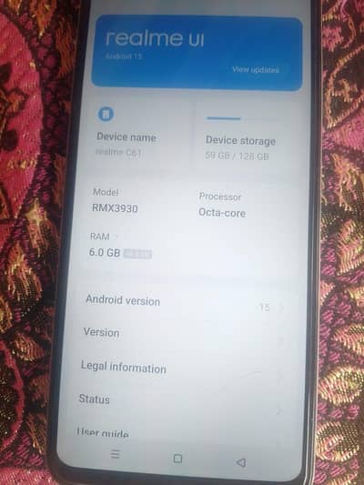 Realme C61 6gb 128 gb