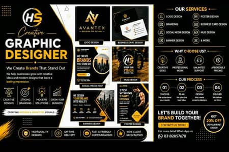 Professional Graphics designer. 03182857678. Order Now.