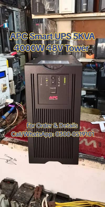 APC UPS 5KVA 4000W 48V Tower Original Condition Available
