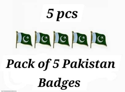 14 august independence day special metal batch _5pcs