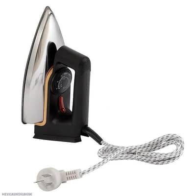 Heavy Duty Dry Iron - Stainless Steel Base - Brand New