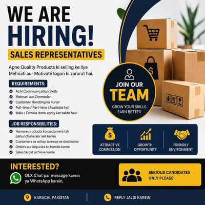 Sales Staff Required Join Our Community