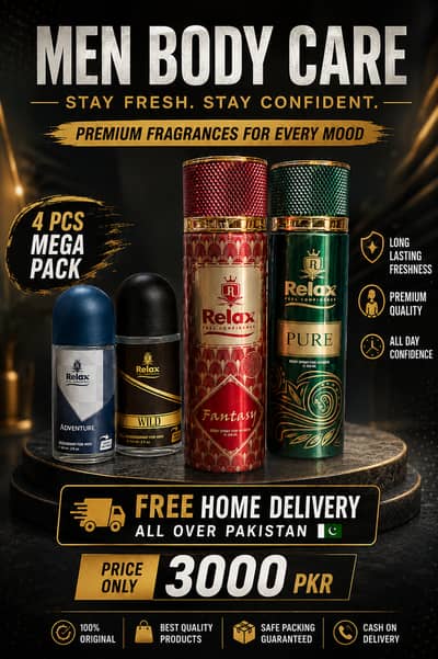 Men Body Care Combo Pack – Premium Fragrances | Free Home Delivery |