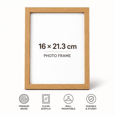 LED Light Photo Frame Wooden