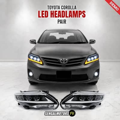 Led Headlamps front and back
