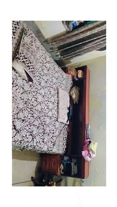 Double bed for sale. Bed is made of Original wood
