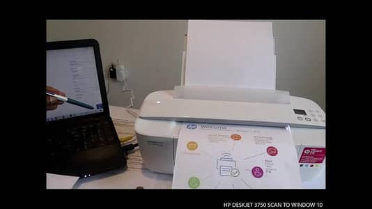 hp Deskjet 3750 wifi all in one printer print scan copy color black UK