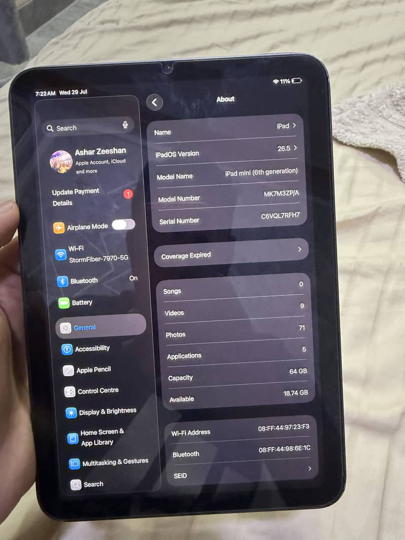 iPad mini 6 7