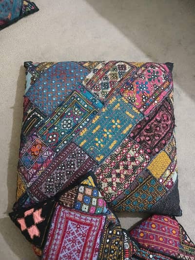 4 cushions for sale, 2 big 2 small