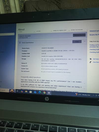 hp laptop for sale