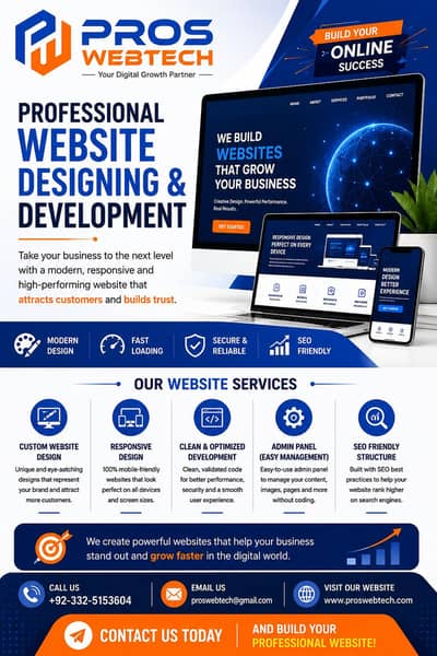 Professional Website Designing & Development