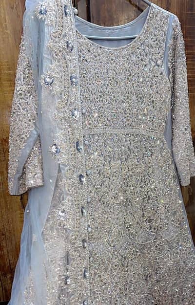 heavy walima bridal dress