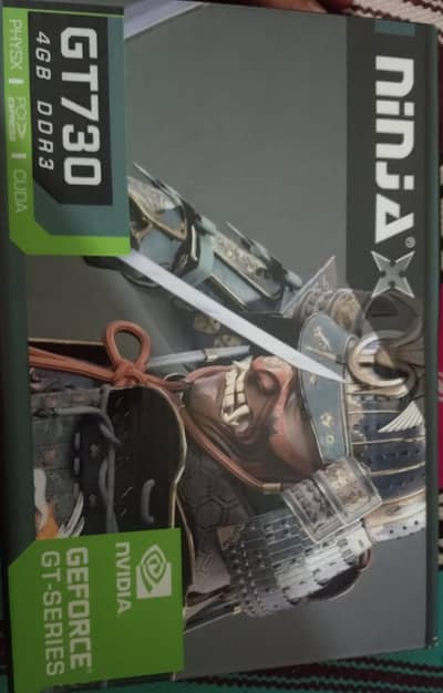 Ninja NVIDIA GT 730 4GB DDR3 Graphics Card – Good Condition with(box)