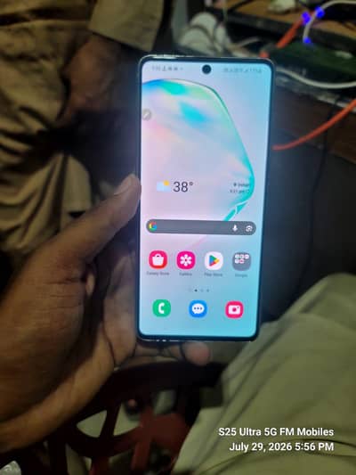 Samsung Mobile Note 10 lite full box pta aprovd codishan