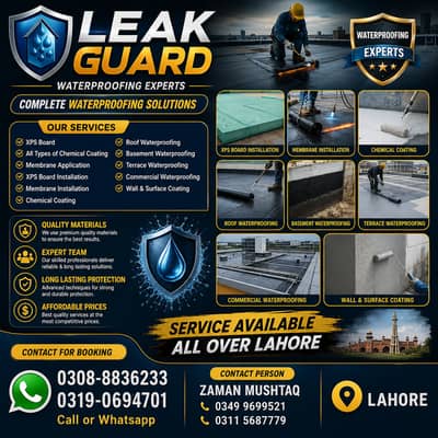 Waterproofing | Roof, Basement, Chemical Coating, XPS Board & Membran