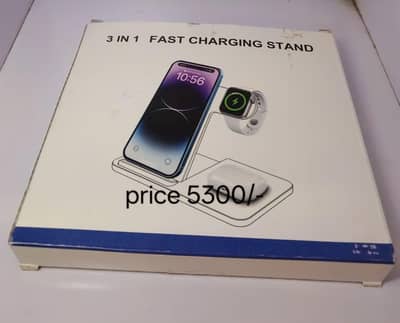 this is a 3-in-1 foldable Fast Wireless Charging Stand