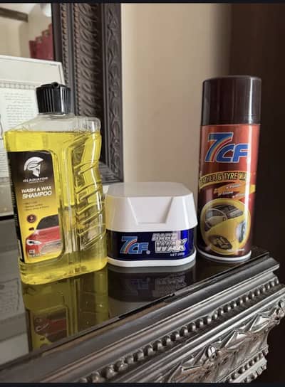 Car Care Products - Shampoo, Car wax and Tyre Wax