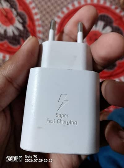 Samsung original adapter and cable