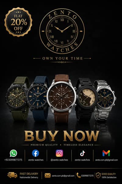  Zento watches OWN YOUR TIME 