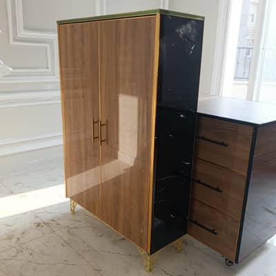 wardrobe and Counter Table For Sale