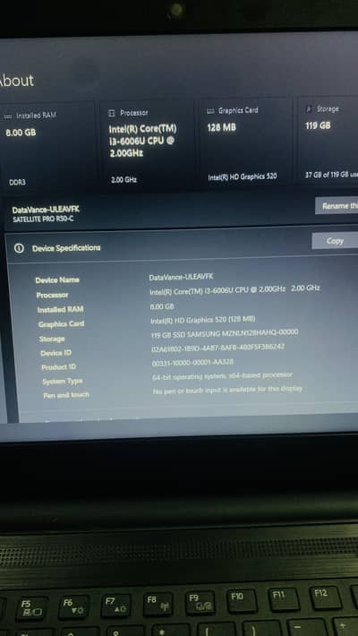 Toshiba Satellite Pro R50-C i3 6th