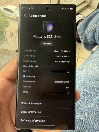 Samsung Mobile S23 Ultra Official PTA