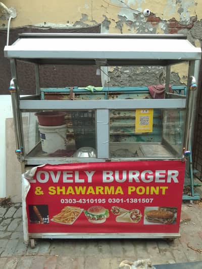 Premium Stainless Steel Burger & Shawarma Counter for Sale