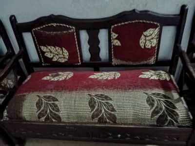 Wood sofa set