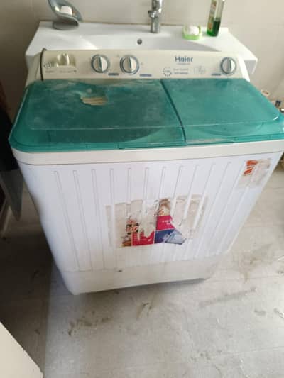 Haier Semi automatic washing machine and dryer