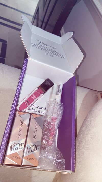 Glow lipstick full lipstick and gloss package