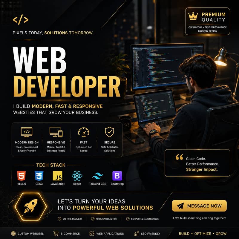 Get a premium website built. 0