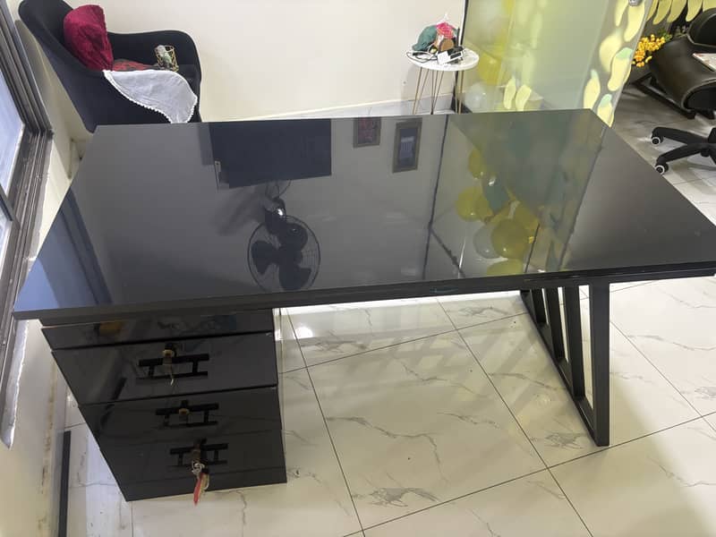 Executive table (custom made with UV sheet ) 2