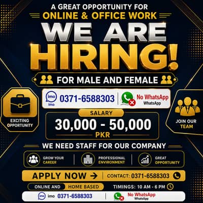 Online Jobs/ Full-Time / Part-Time jobs available / website Work