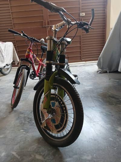 2 Bicycles with Gear in good condition