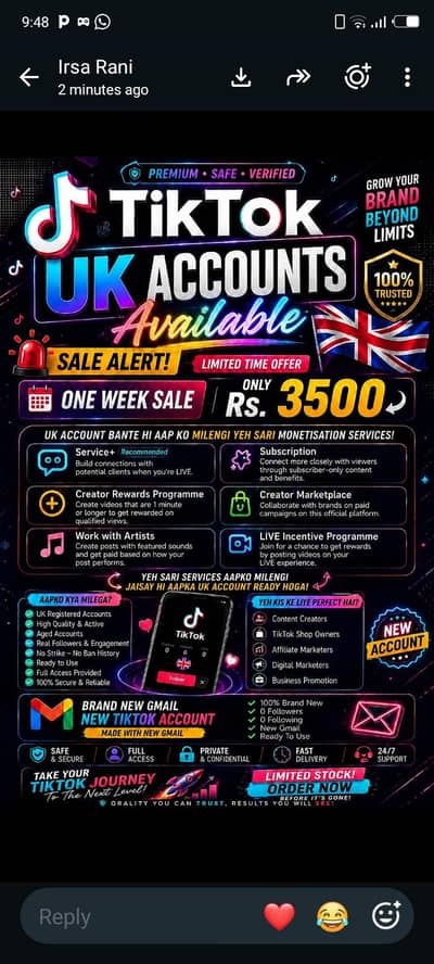 account for sale